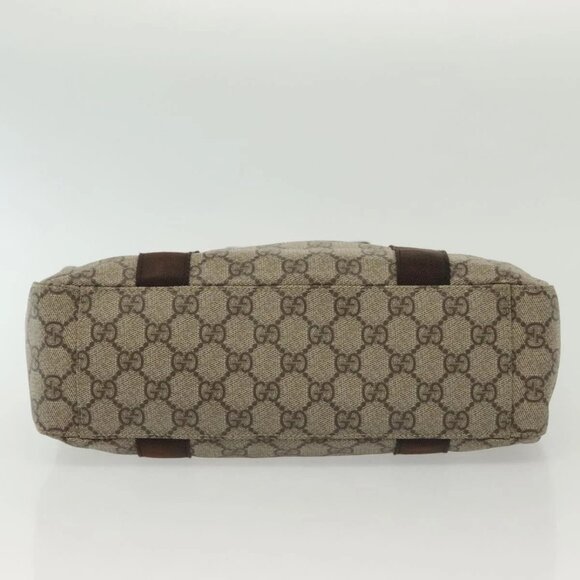 GUCCI GG Supreme Tote Bag PVC Beige Silver 141976 Auth bs28870 - Picture 7 of 16